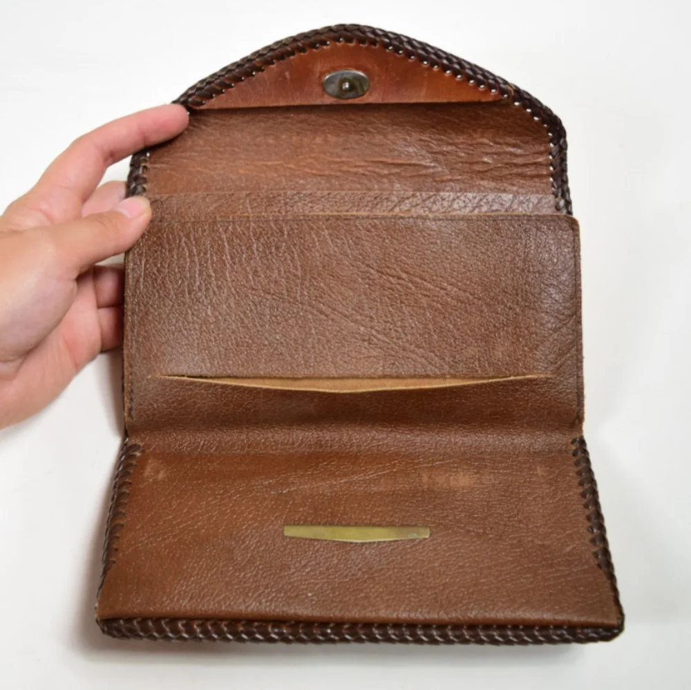 LEATHER TOOLED WALLET/CHECKBOOK HOLDER - Picture 3 of 6